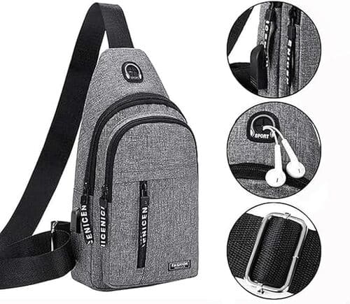 Portable Waterproof Travel Backpack – Sling Bag, Sling Shoulder Bag Men's & Women's