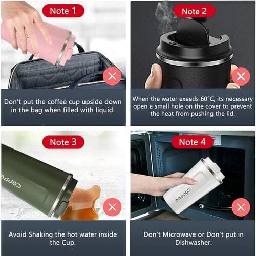 Stainless Steel Vacuum Insulated Coffee Mug – Hottest Coffee Mug, Steel Coffee Mug