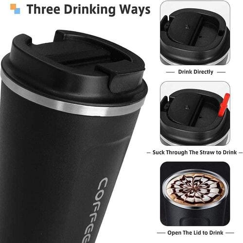 Stainless Steel Vacuum Insulated Coffee Mug – Hottest Coffee Mug, Steel Coffee Mug