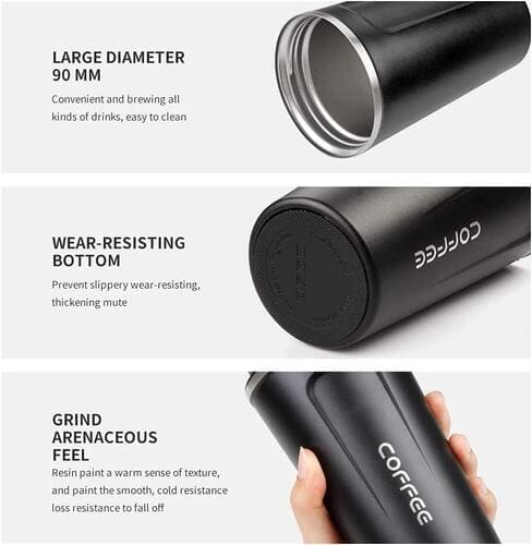 Stainless Steel Vacuum Insulated Coffee Mug – Hottest Coffee Mug, Steel Coffee Mug