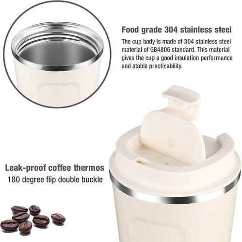 Stainless Steel Vacuum Insulated Coffee Mug – Hottest Coffee Mug, Steel Coffee Mug