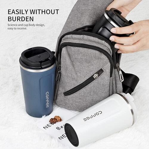 Stainless Steel Vacuum Insulated Coffee Mug – Hottest Coffee Mug, Steel Coffee Mug