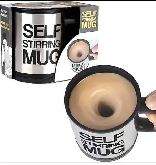 self stirring coffee mug
unique coffee mug
self stirring mug
