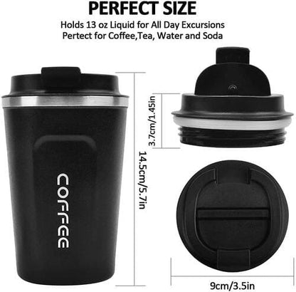 Stainless Steel Vacuum Insulated Coffee Mug – Hottest Coffee Mug, Steel Coffee Mug